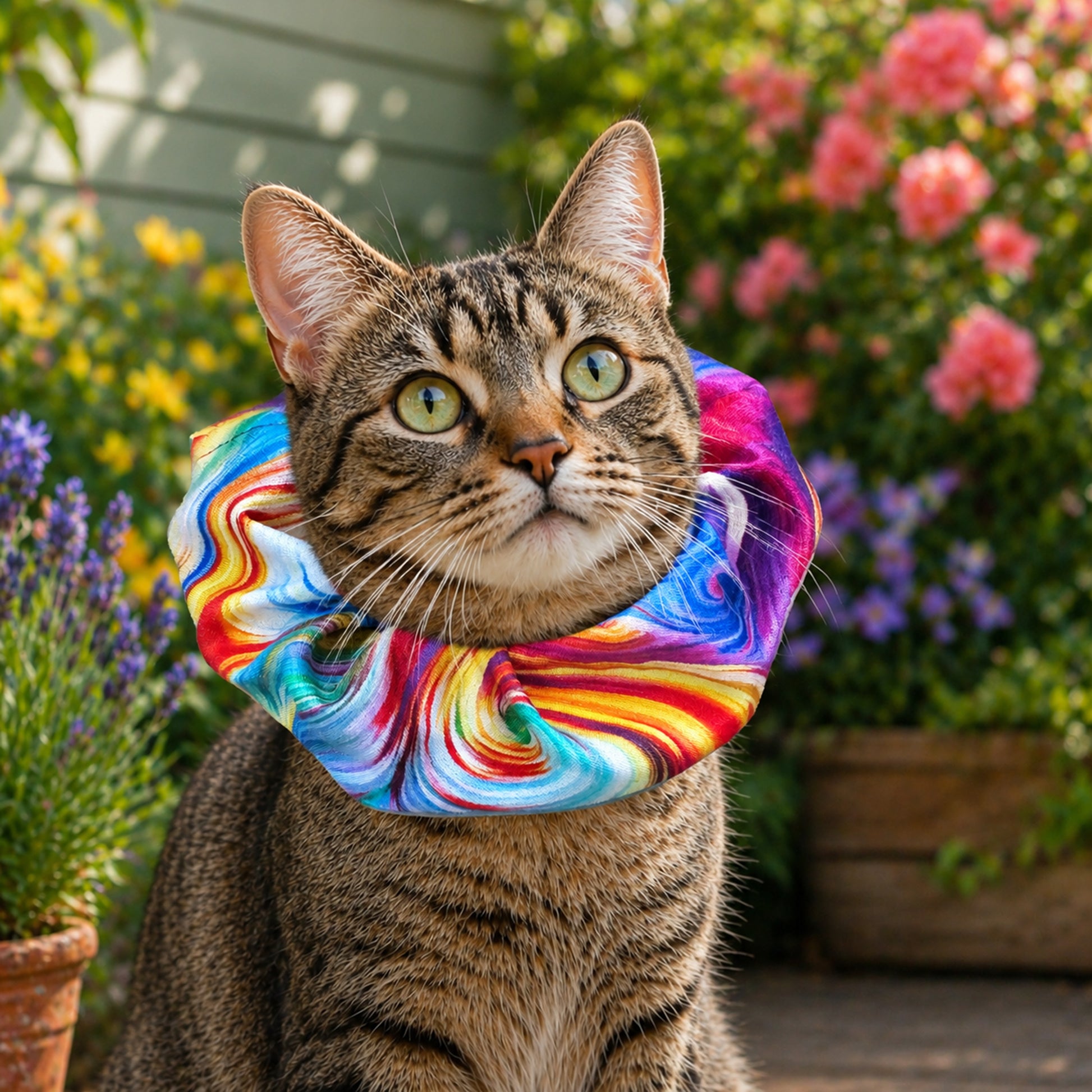 Suzy Swirls Birdsbesafe ® Collar Cover